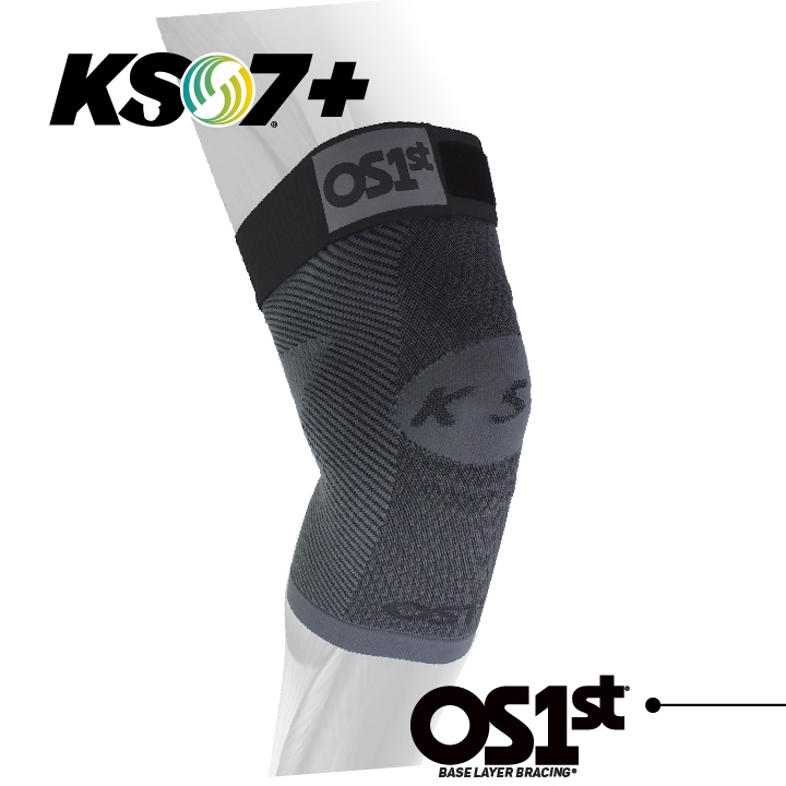 【OS1st】 KS7+調整型高性能膝蓋護套 機能護套 加壓 護膝 減壓 止滑矽膠 排汗透氣 美國研發 台灣製(單入)